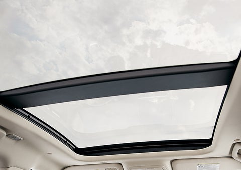 The available panoramic Vista Roof® is shown from inside a 2023 Lincoln Corsair® SUV. | Bill Knight Lincoln in Tulsa OK
