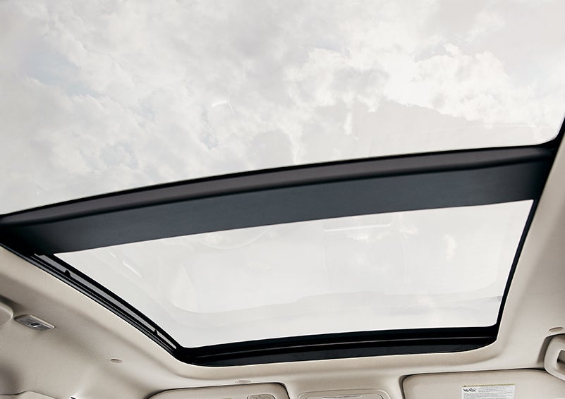 The available panoramic Vista Roof® is shown from inside a 2024 Lincoln Corsair® SUV. | Bill Knight Lincoln in Tulsa OK