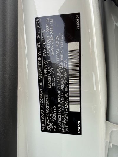 2025 Volvo XC90 B5 Ultra 7-Seater 2025.5