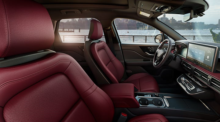 The available Perfect Position front seats in the 2024 Lincoln Corsair® SUV are shown. | Bill Knight Lincoln in Tulsa OK