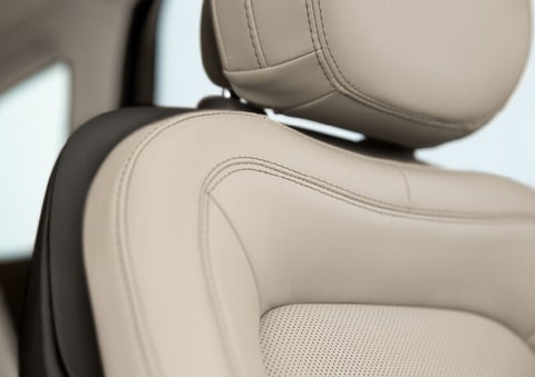 Fine craftsmanship is shown through a detailed image of front-seat stitching. | Bill Knight Lincoln in Tulsa OK