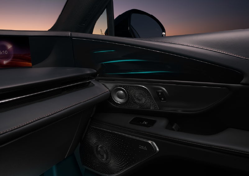 Selectable ambient lighting glows in the passenger door panel. | Bill Knight Lincoln in Tulsa OK