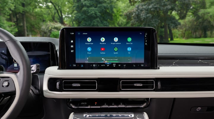 The center touchscreen inside a 2027 Lincoln Aviator® Black Label™ SUV | Bill Knight Lincoln in Tulsa OK