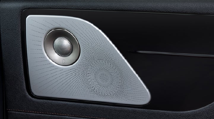 A close-up view of the available Revel® Ultima 3D Audio System. | Bill Knight Lincoln in Tulsa OK