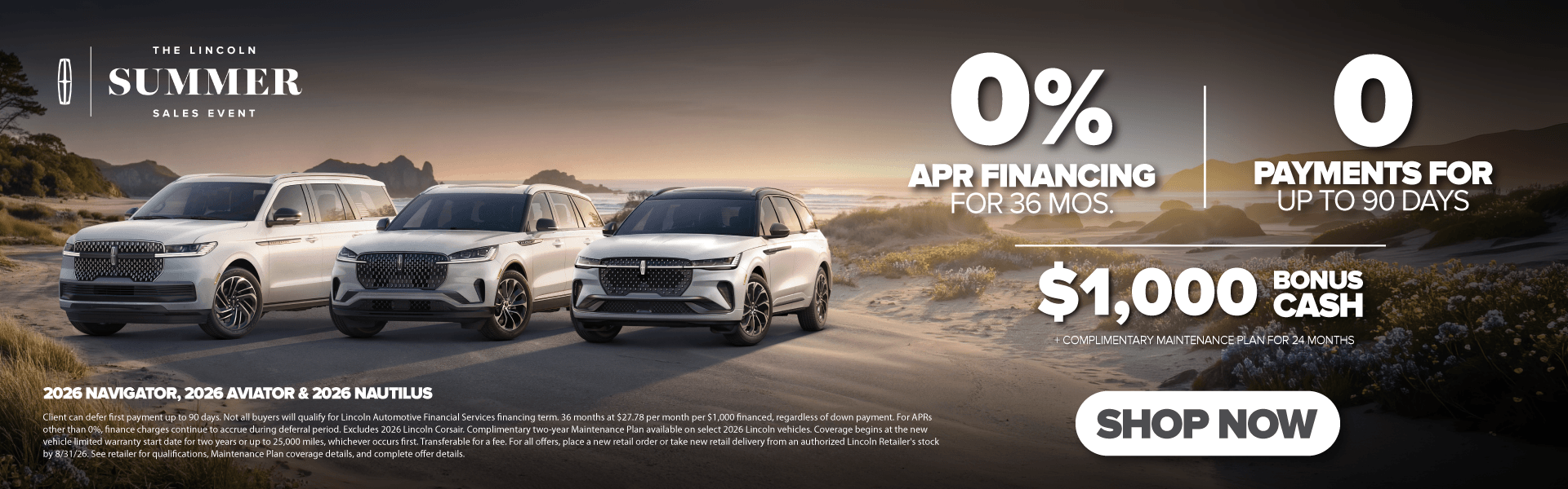 The Lincoln Summer Sales Event