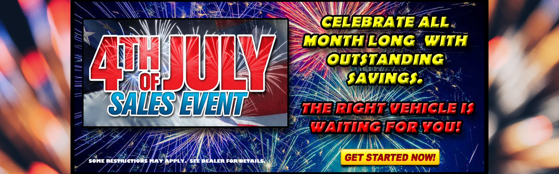 4th of July Sales Banner